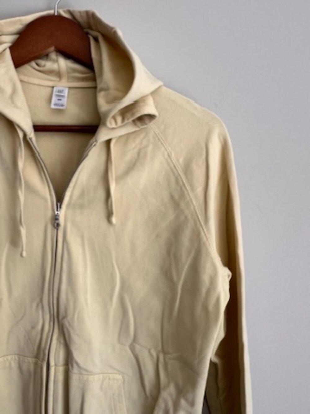 Vintage Y2K Gap Yellow Cotton Full Zip Hoodie – Size Medium - Picture 3 of 9